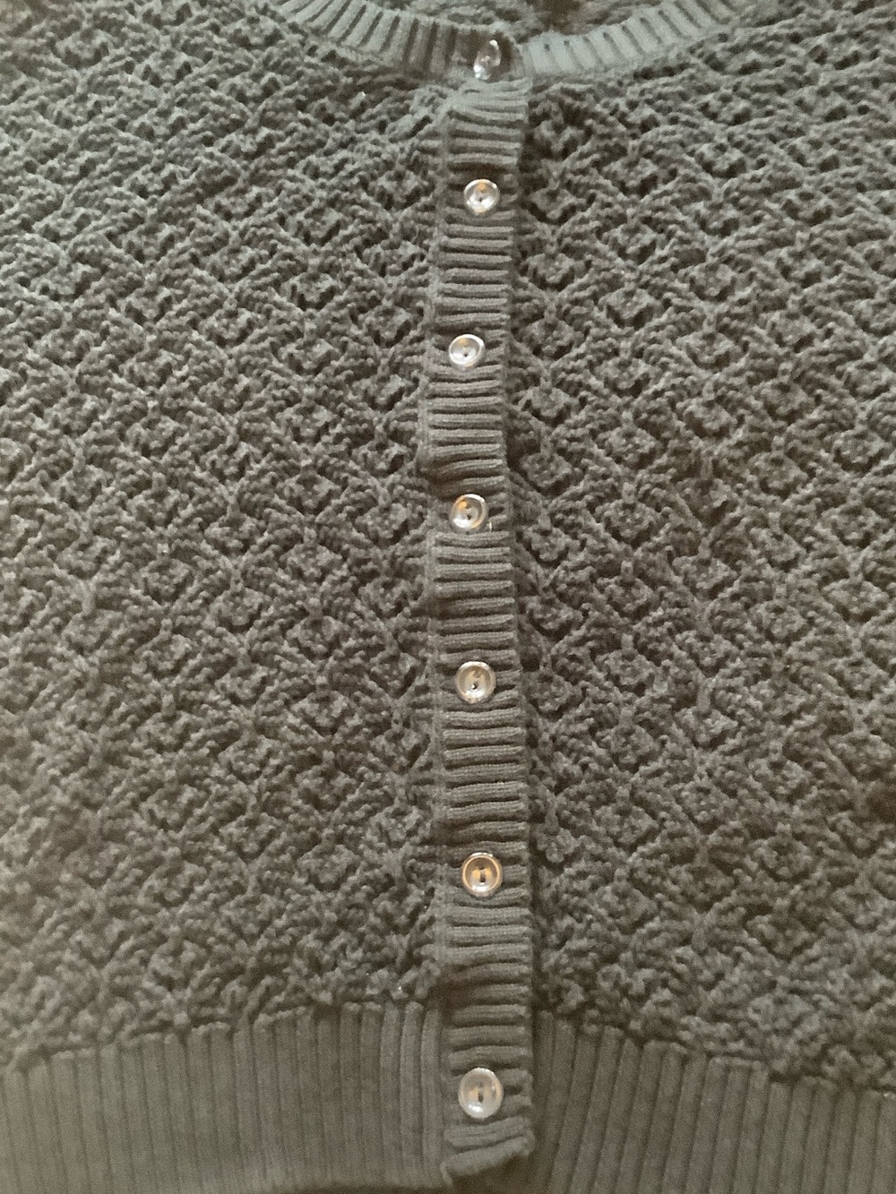 Apt. 9 Black Crochet Lace Button-Front Cardigan - Picture 6 of 7